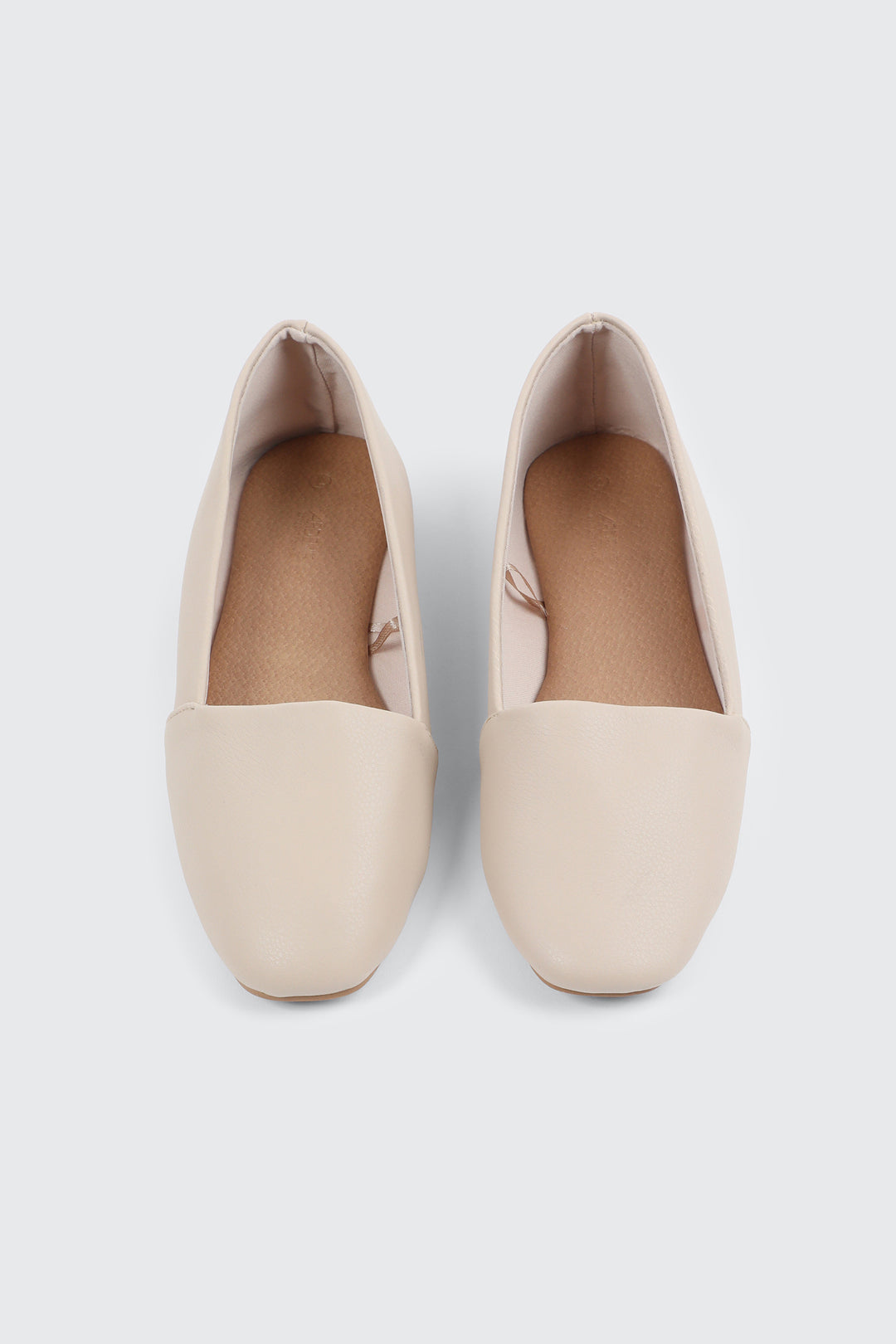Faux Leather Round Toe Loafers