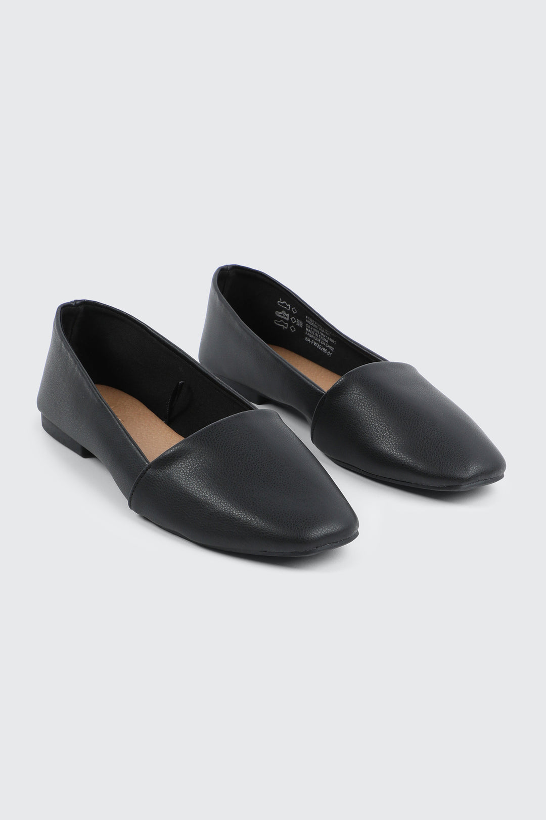 Faux Leather Round Toe Loafers
