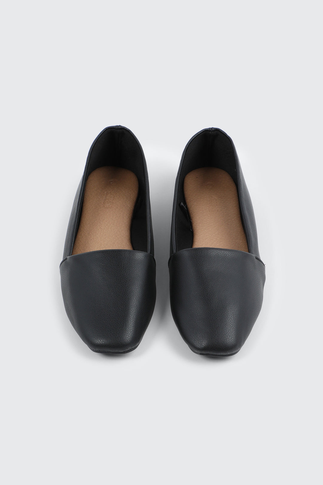 Faux Leather Round Toe Loafers