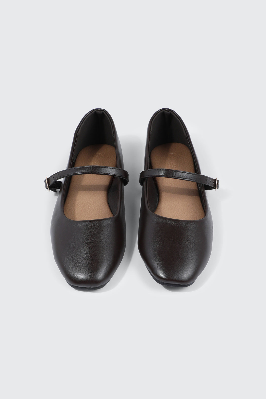 Square Toe Mary Jane Flats
