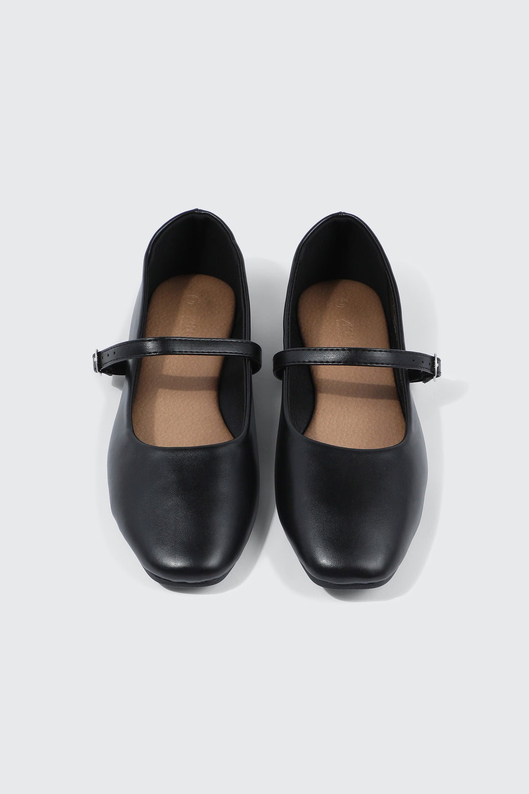 Square Toe Mary Jane Flats