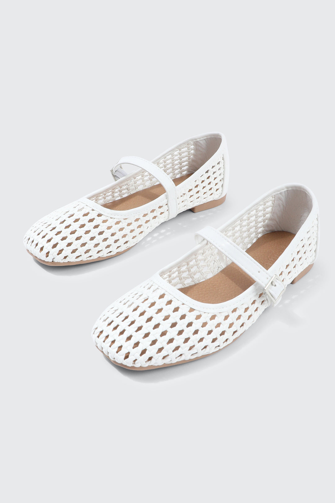 Open Weave Ballet Flats