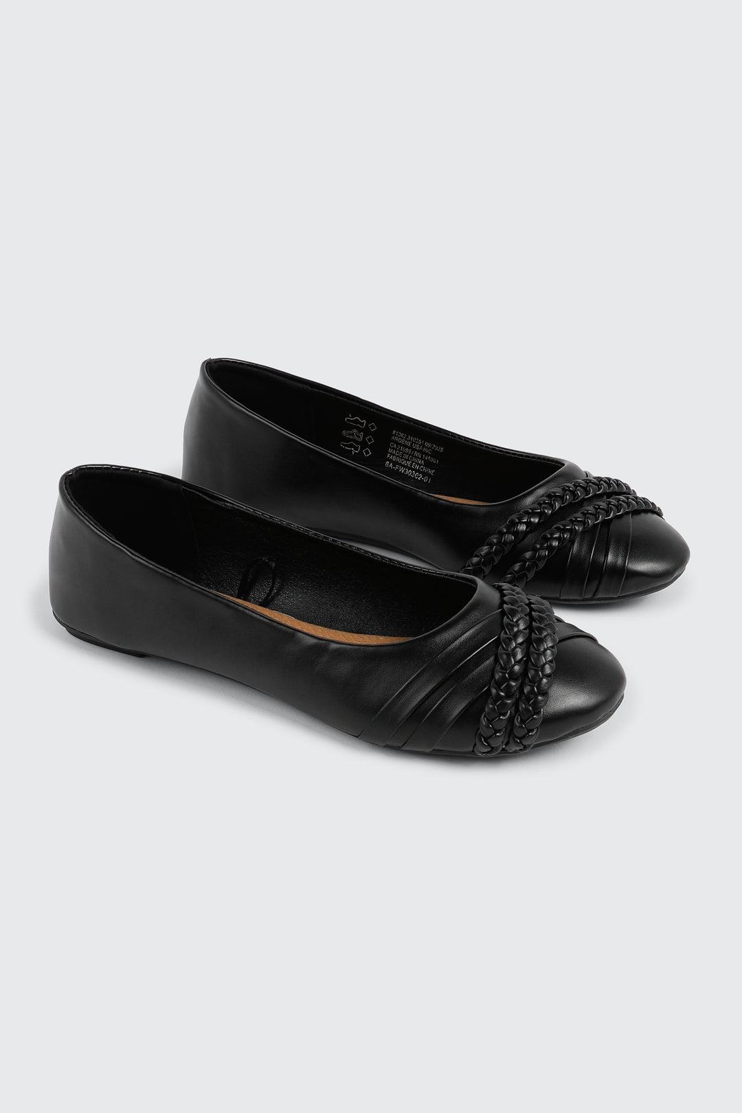 Ballerines à détail tressé