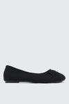 Ballerines plissées à bout rond