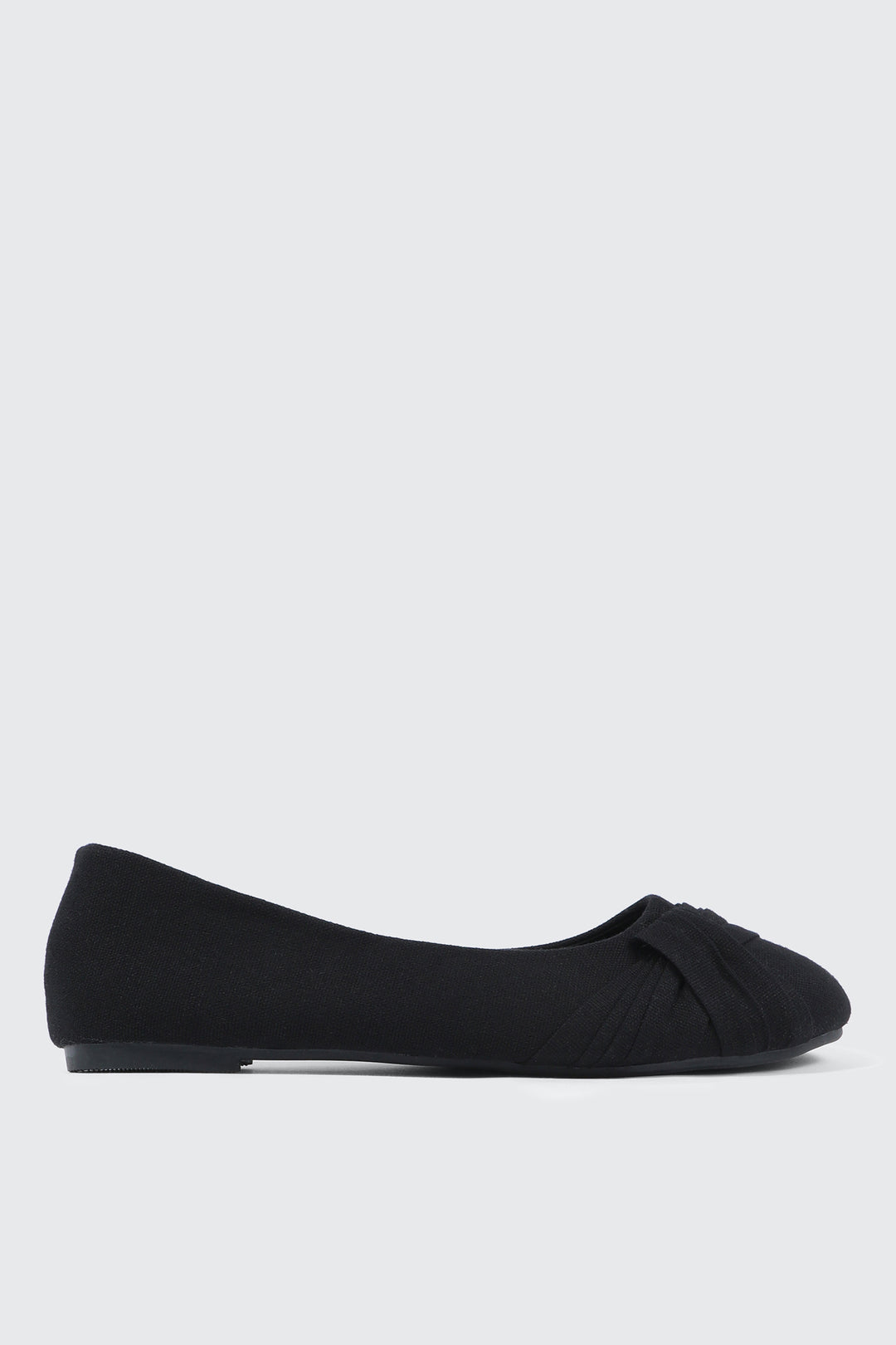 Ballerines plissées à bout rond