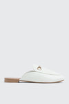 Round Toe Mules with Metal Ornament