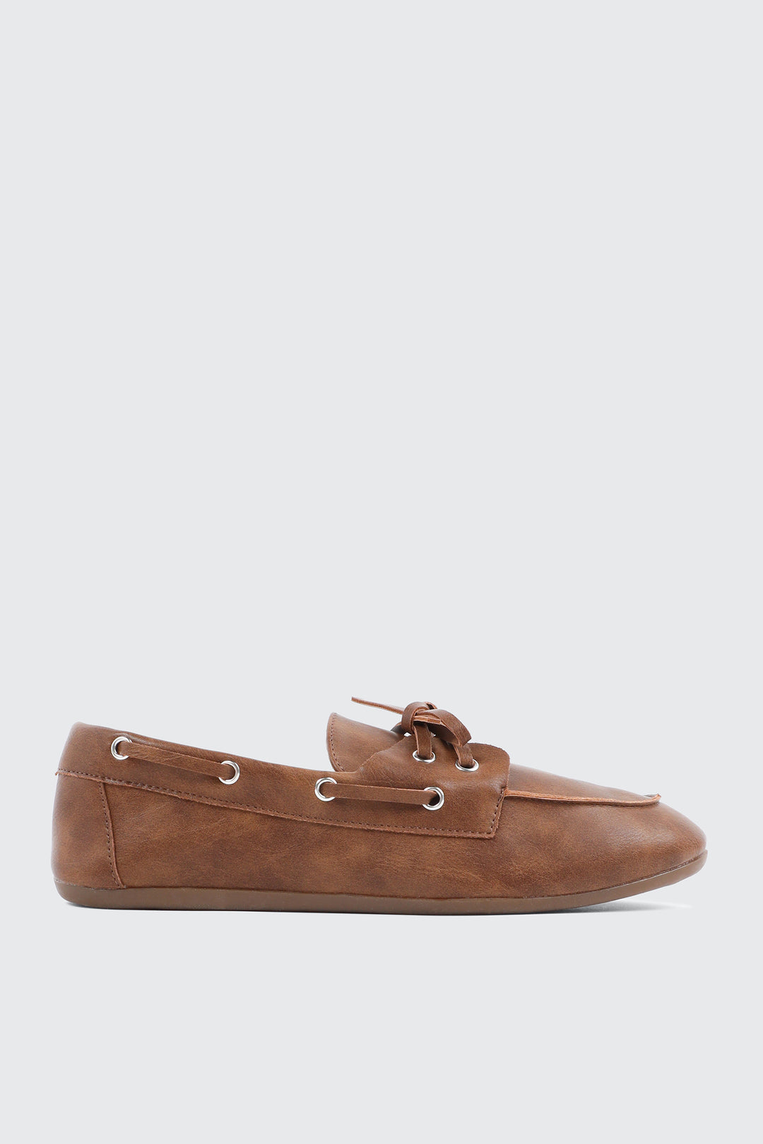 Faux Leather Boat Shoes