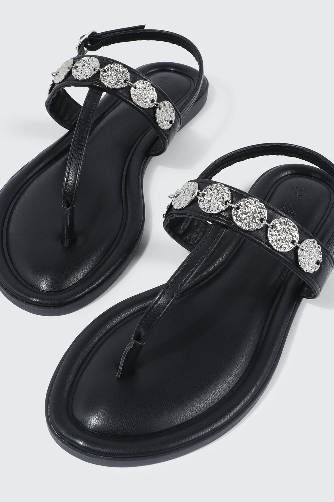 Strappy Sandals with Coin Charms