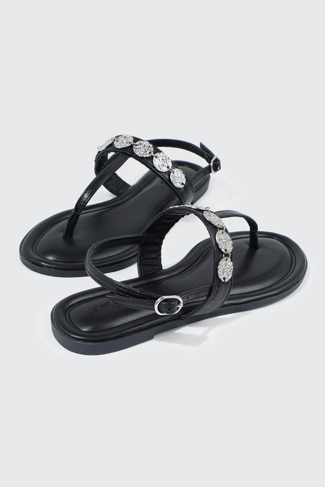 Strappy Sandals with Coin Charms