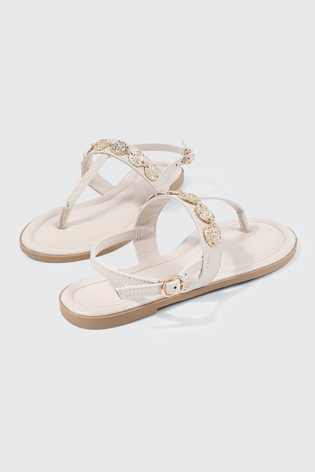 Strappy Sandals with Coin Charms