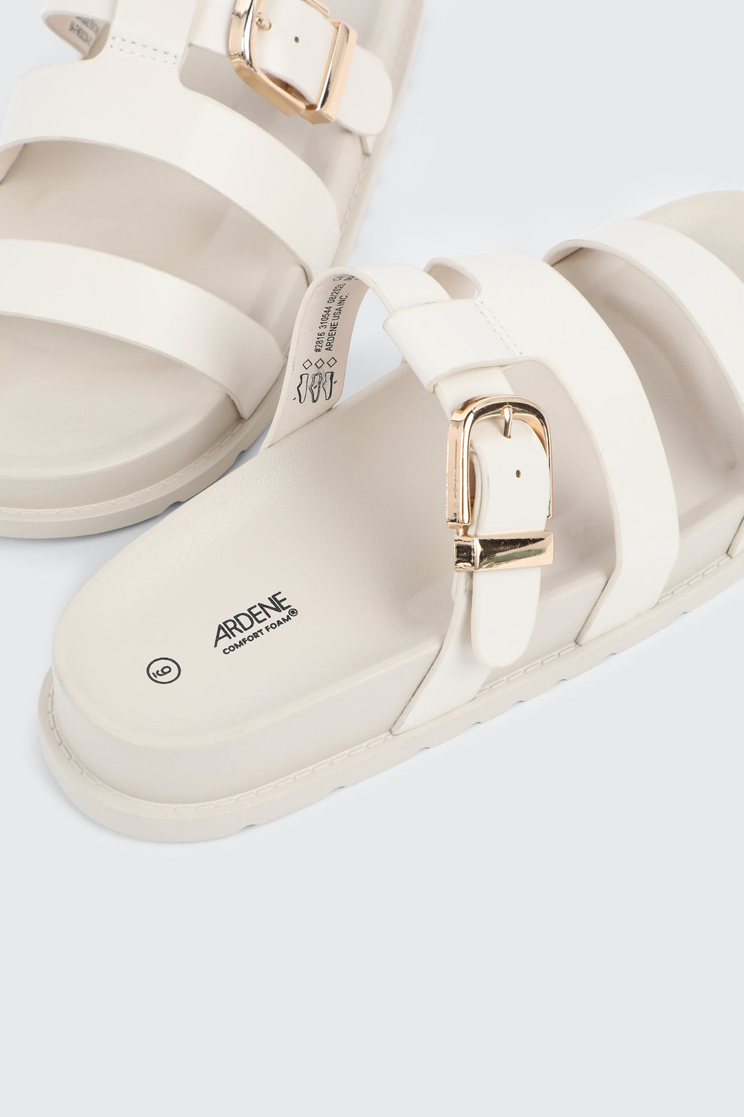 Chunky Slides with Buckle Detail