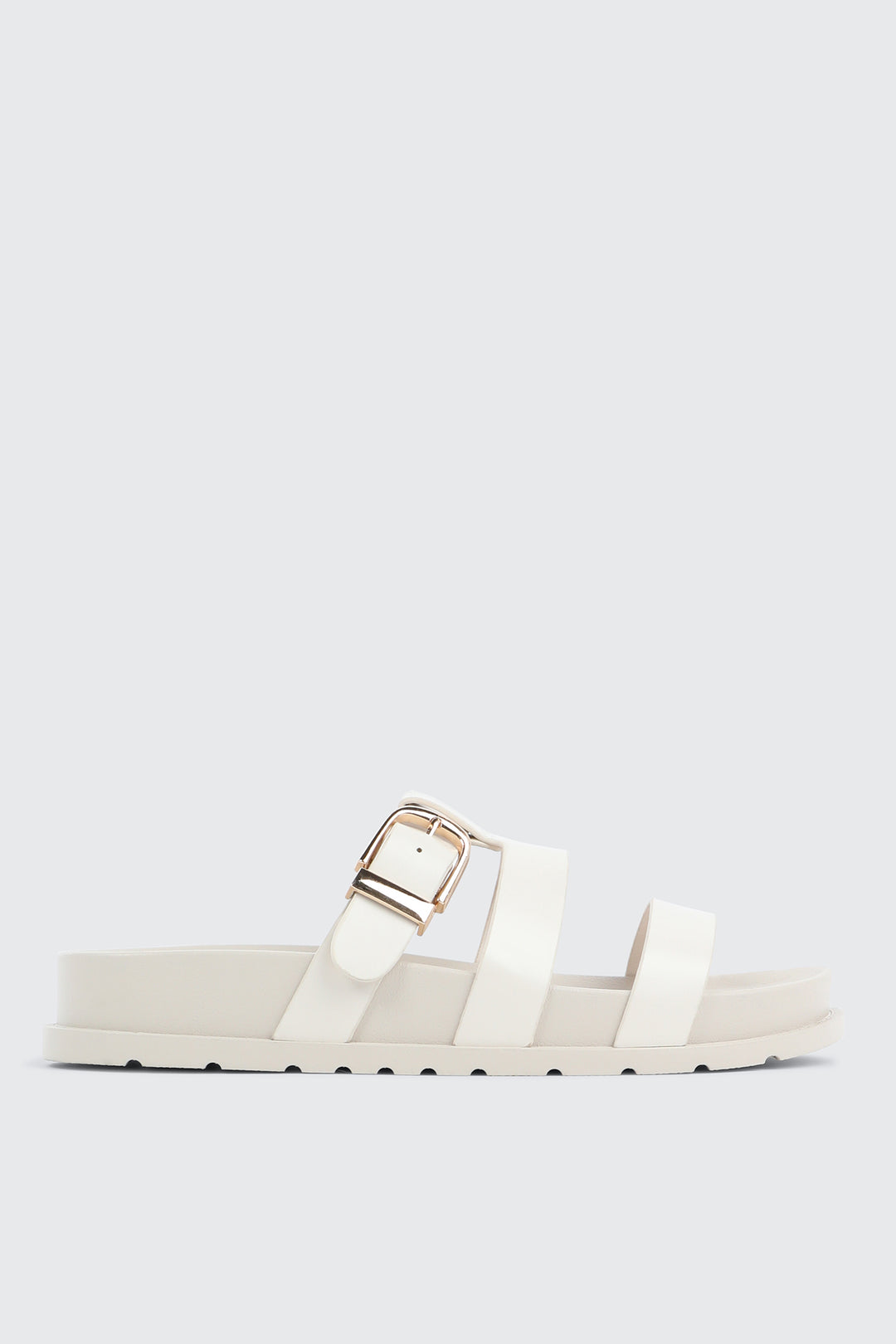 Chunky Slides with Buckle Detail