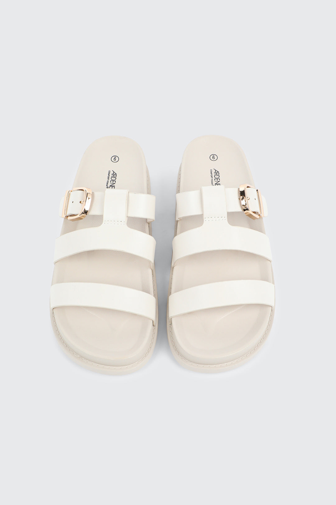 Chunky Slides with Buckle Detail