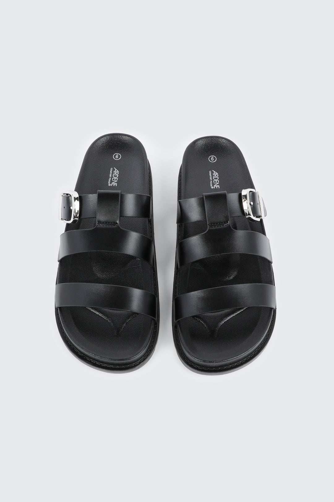 Chunky Slides with Buckle Detail