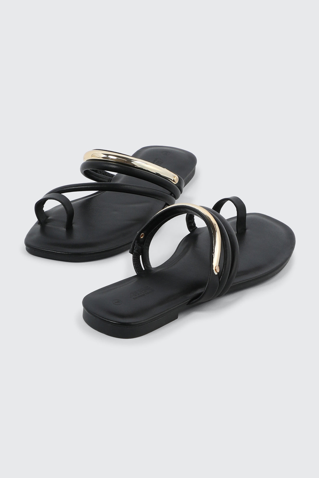 Square Toe Strappy Flat Sandals