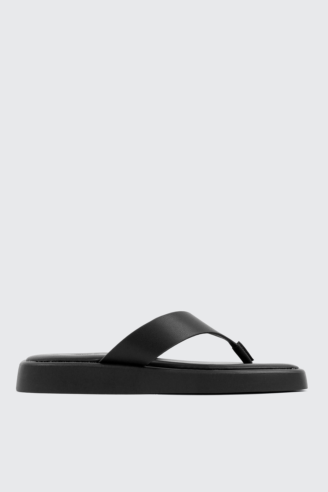 Square Toe Platform Flip Flops