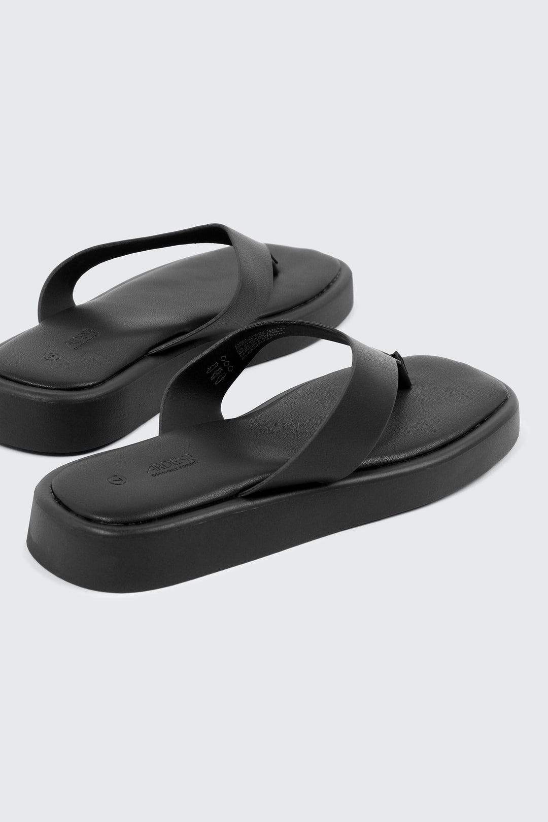 Square Toe Platform Flip Flops