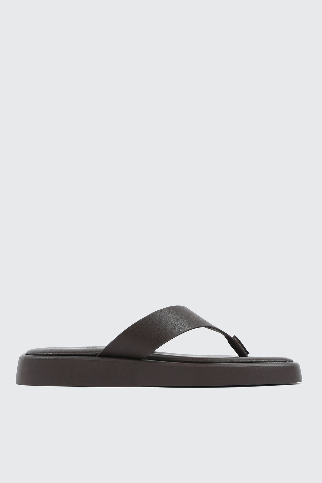 Square Toe Platform Flip Flops
