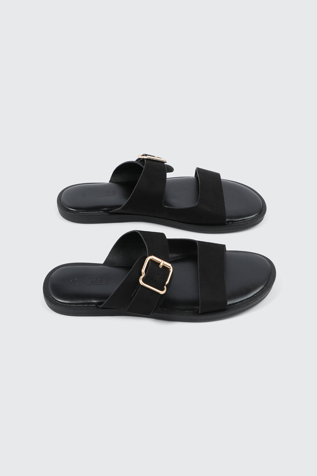 Faux Suede Flat Sandals