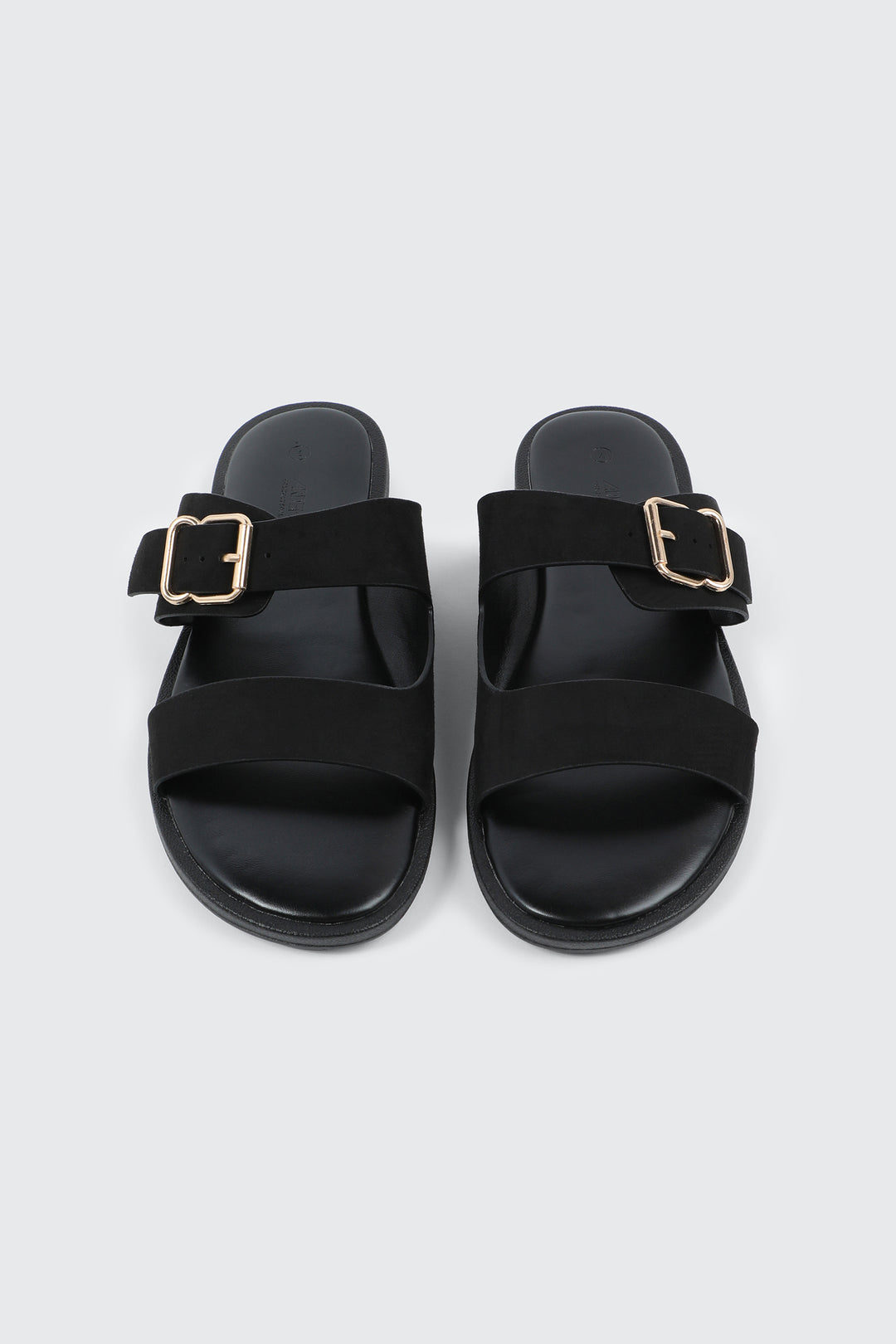 Faux Suede Flat Sandals