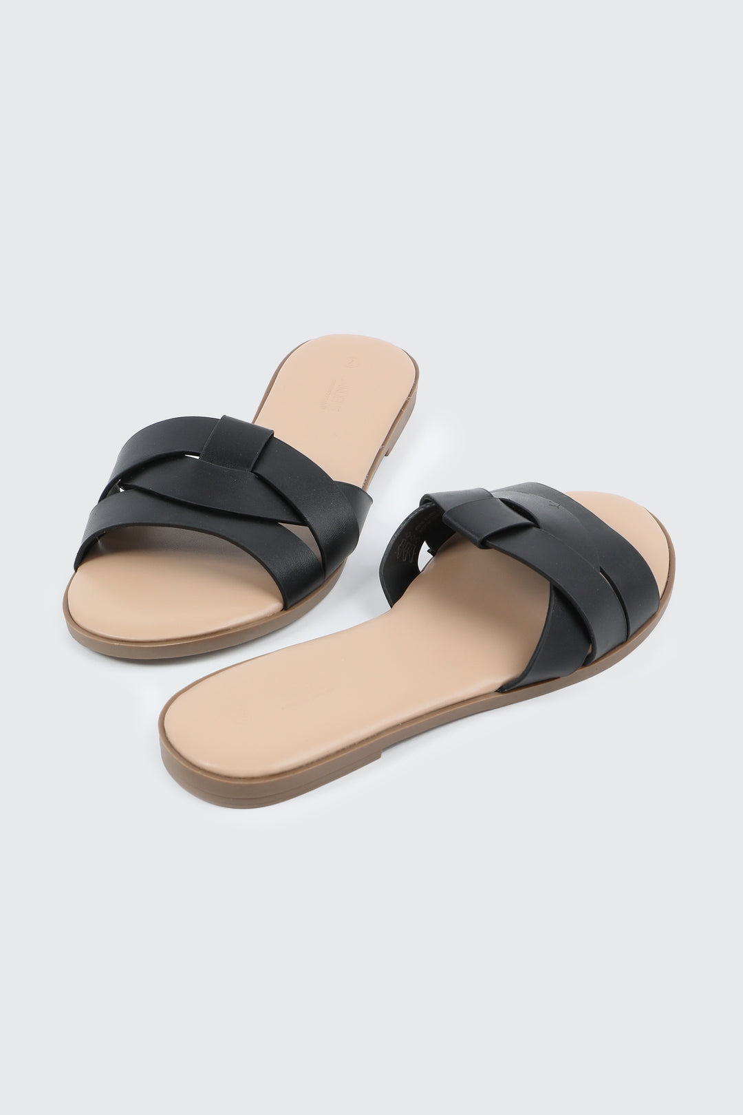 Braided Vamp Flat Sandals