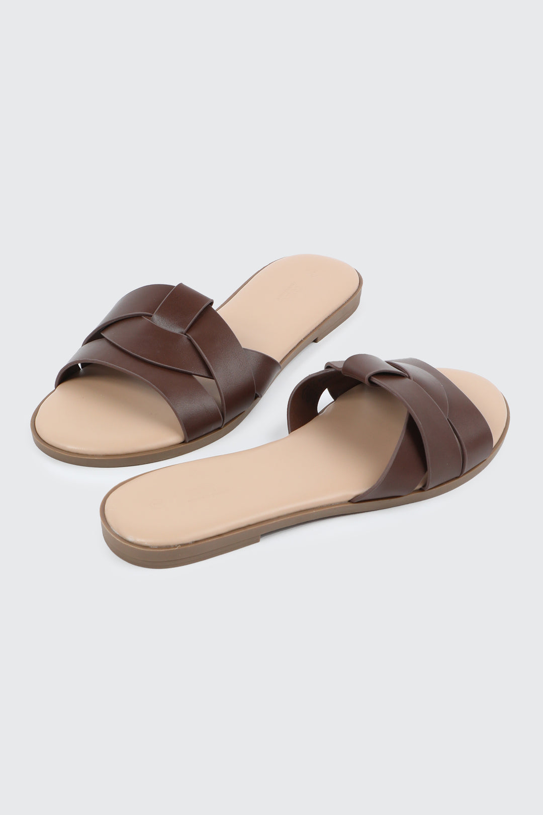 Braided Vamp Flat Sandals