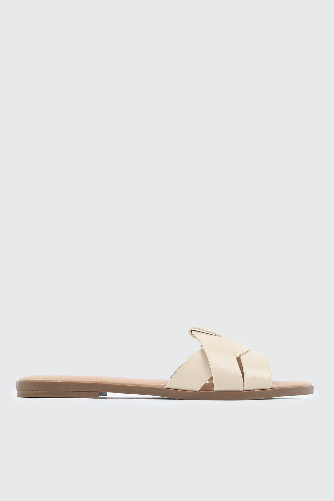 Braided Vamp Flat Sandals