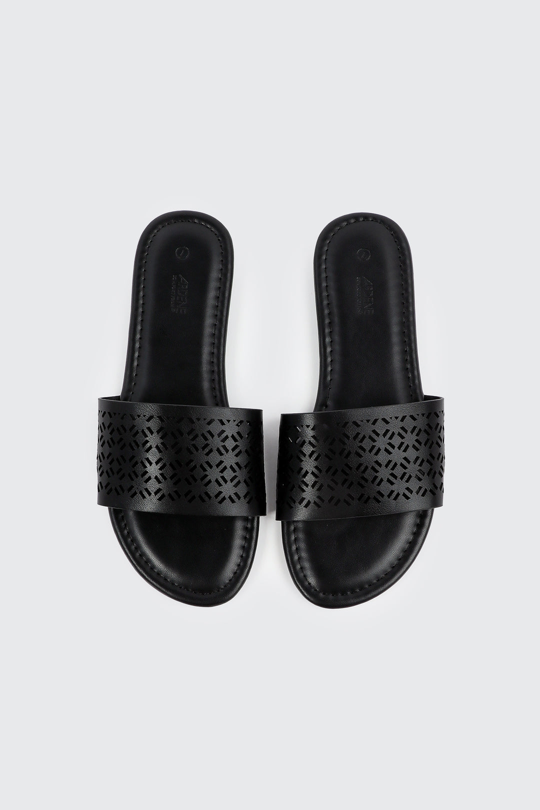 Flat Sandals with Cutout Design