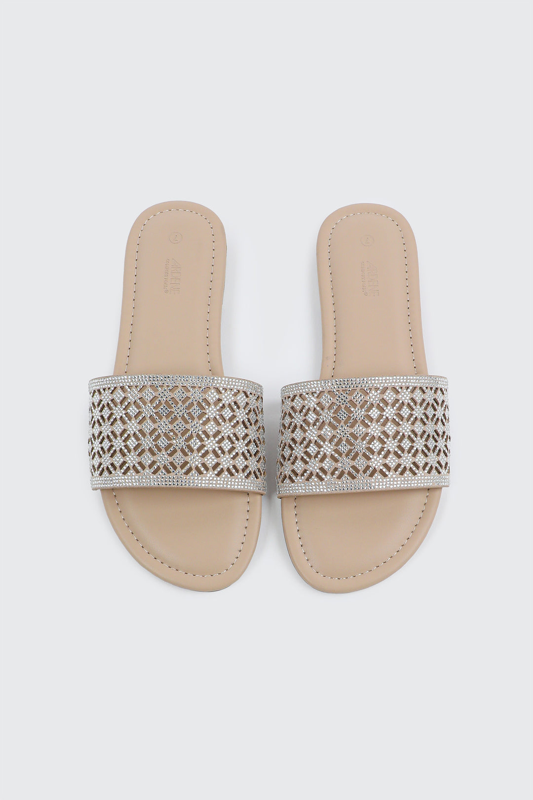 Flat Sandals with Cutout Design