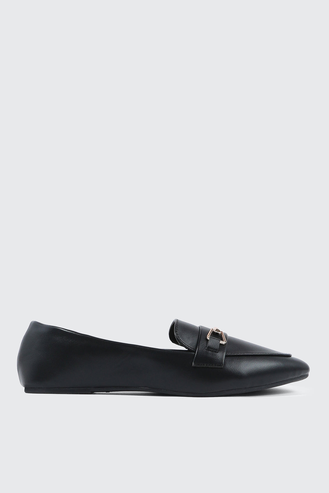 Faux Leather Pointed Toe Loafers