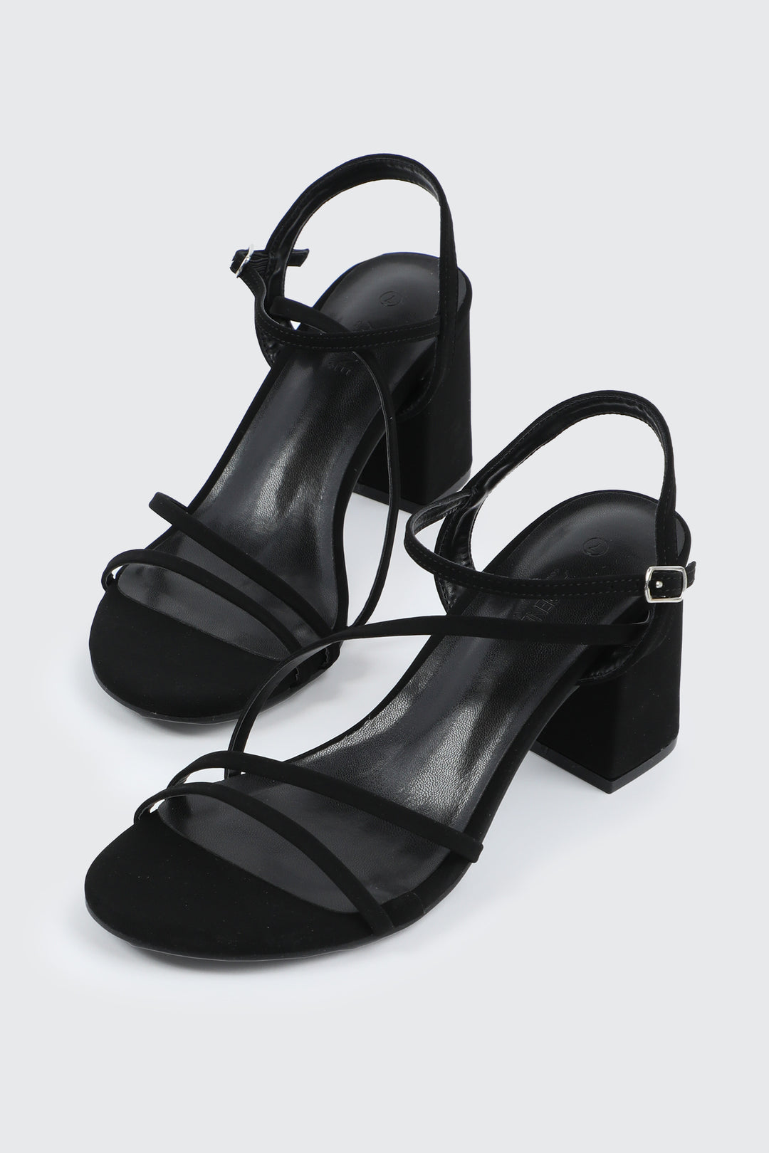 Sandales multibrides à talon bloc