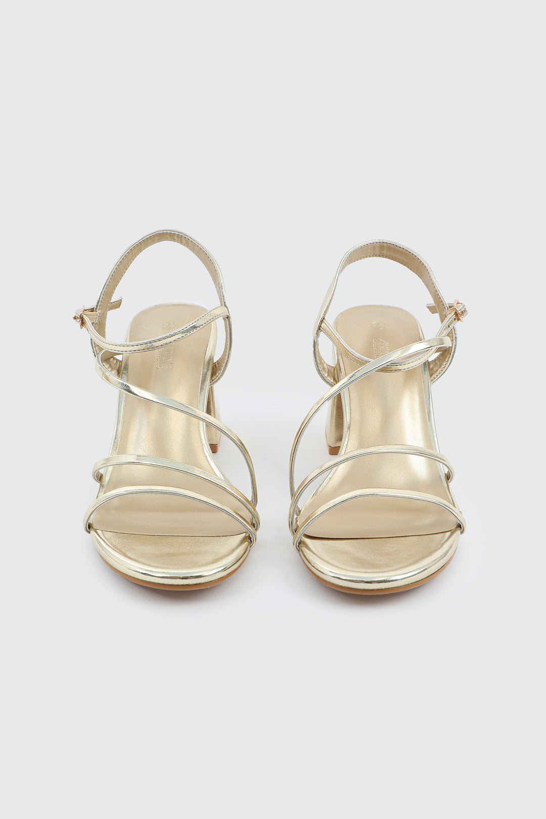 Sandales multibrides à talon bloc