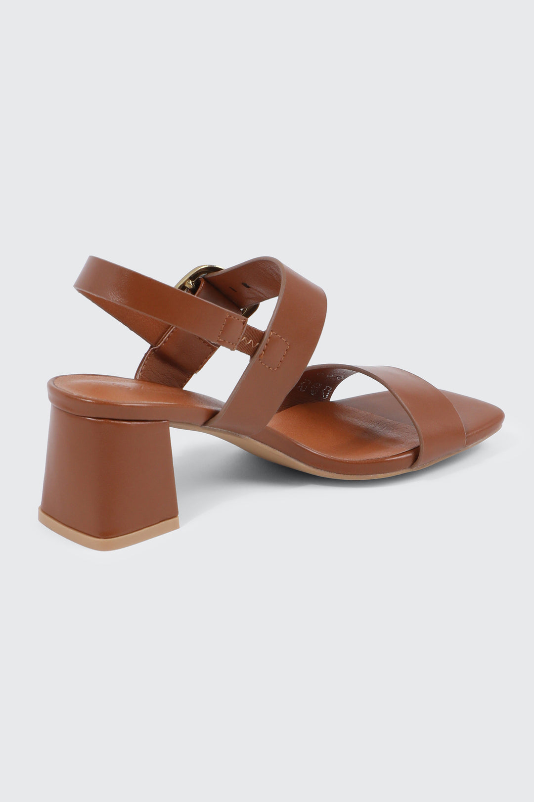 Sandales à talon bloc et sangle sur boucle