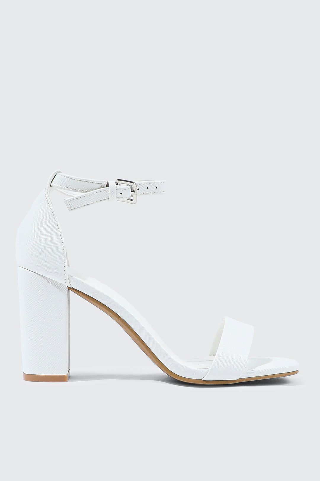 One Band Block Heel Sandals