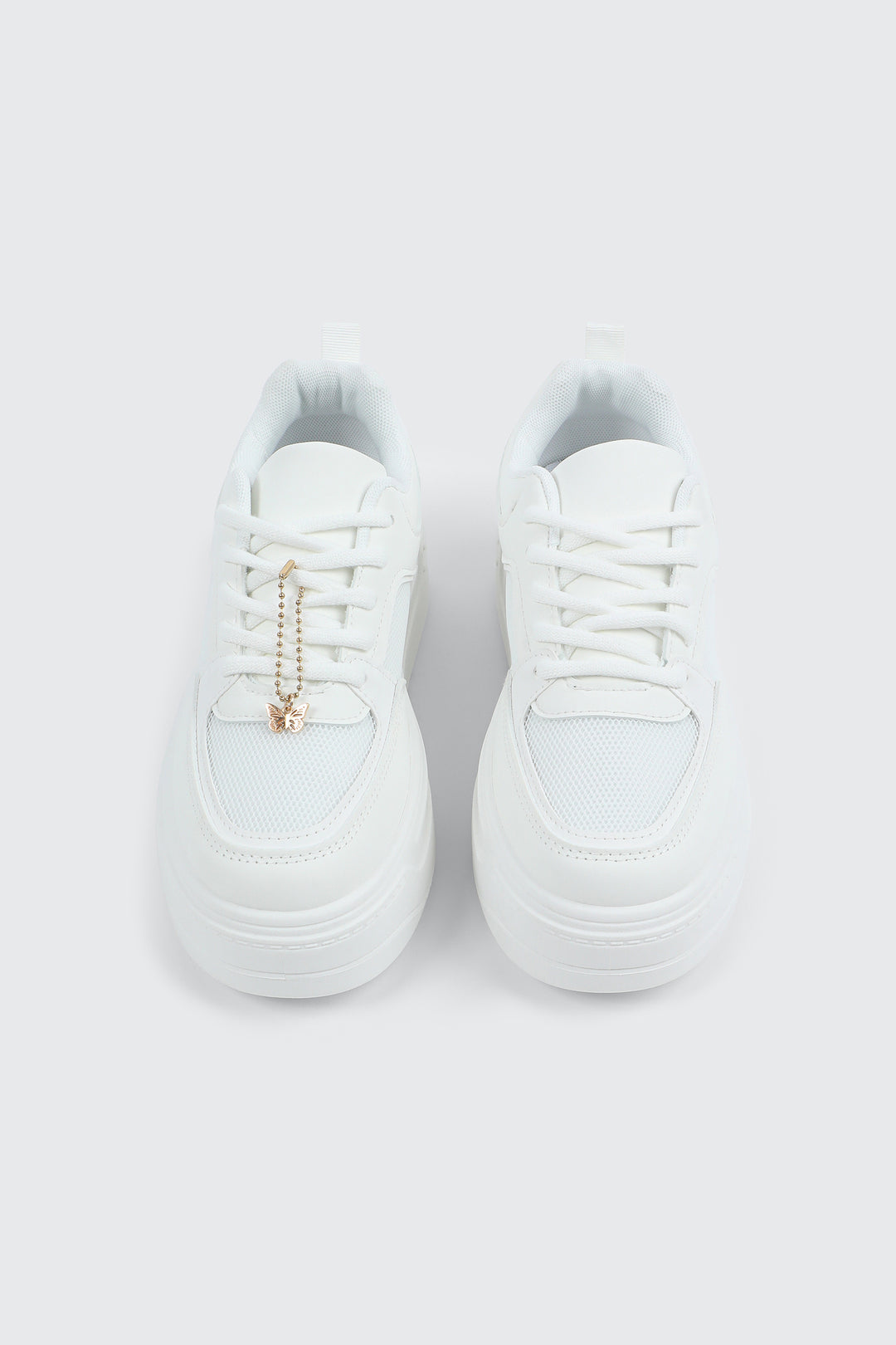 Platform Sneakers with Charm Detail