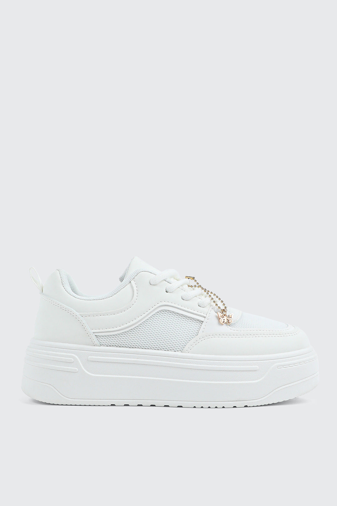 Platform Sneakers with Charm Detail