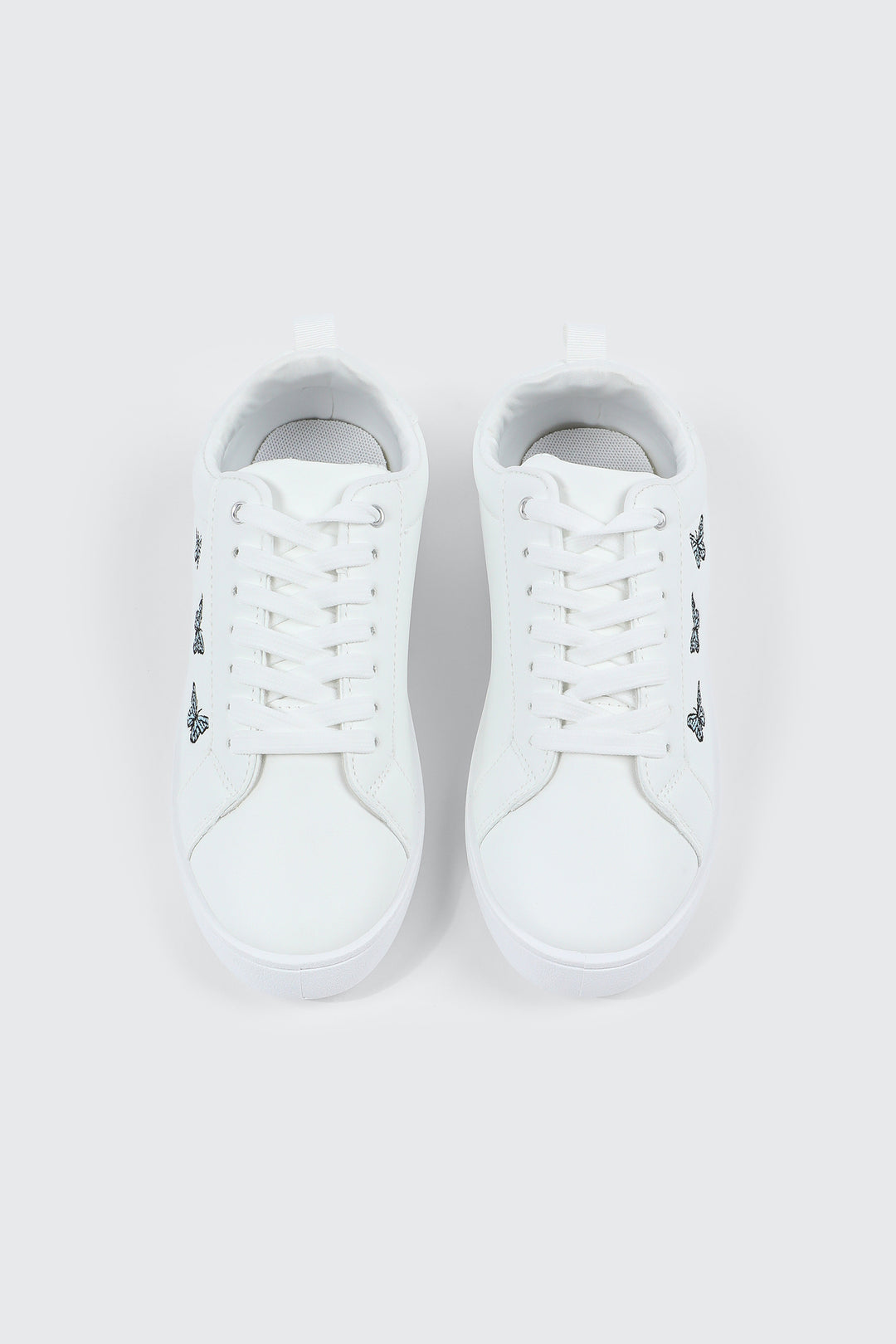 White Lace Up Sneakers