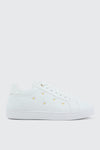 White Lace Up Sneakers