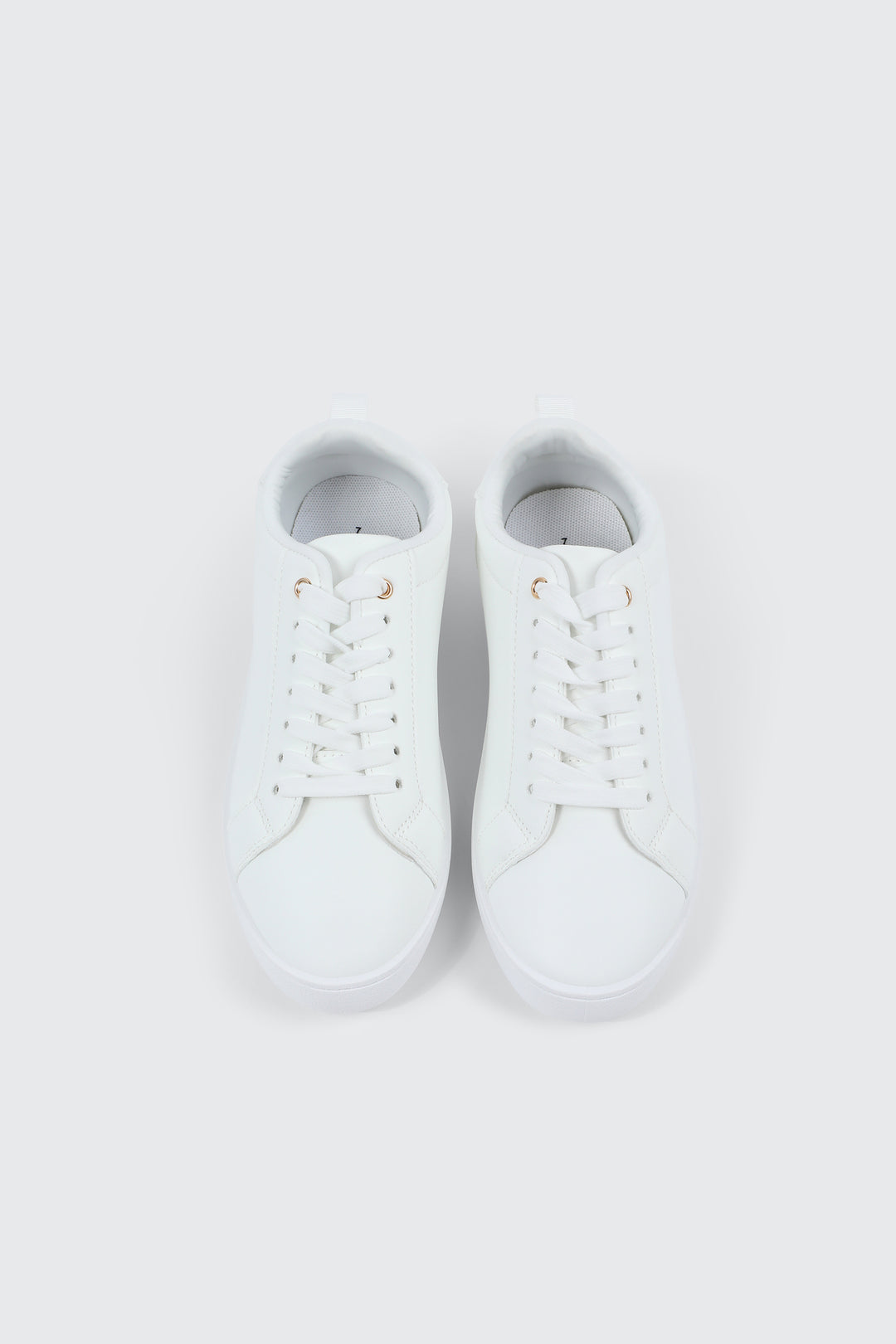 White Lace Up Sneakers