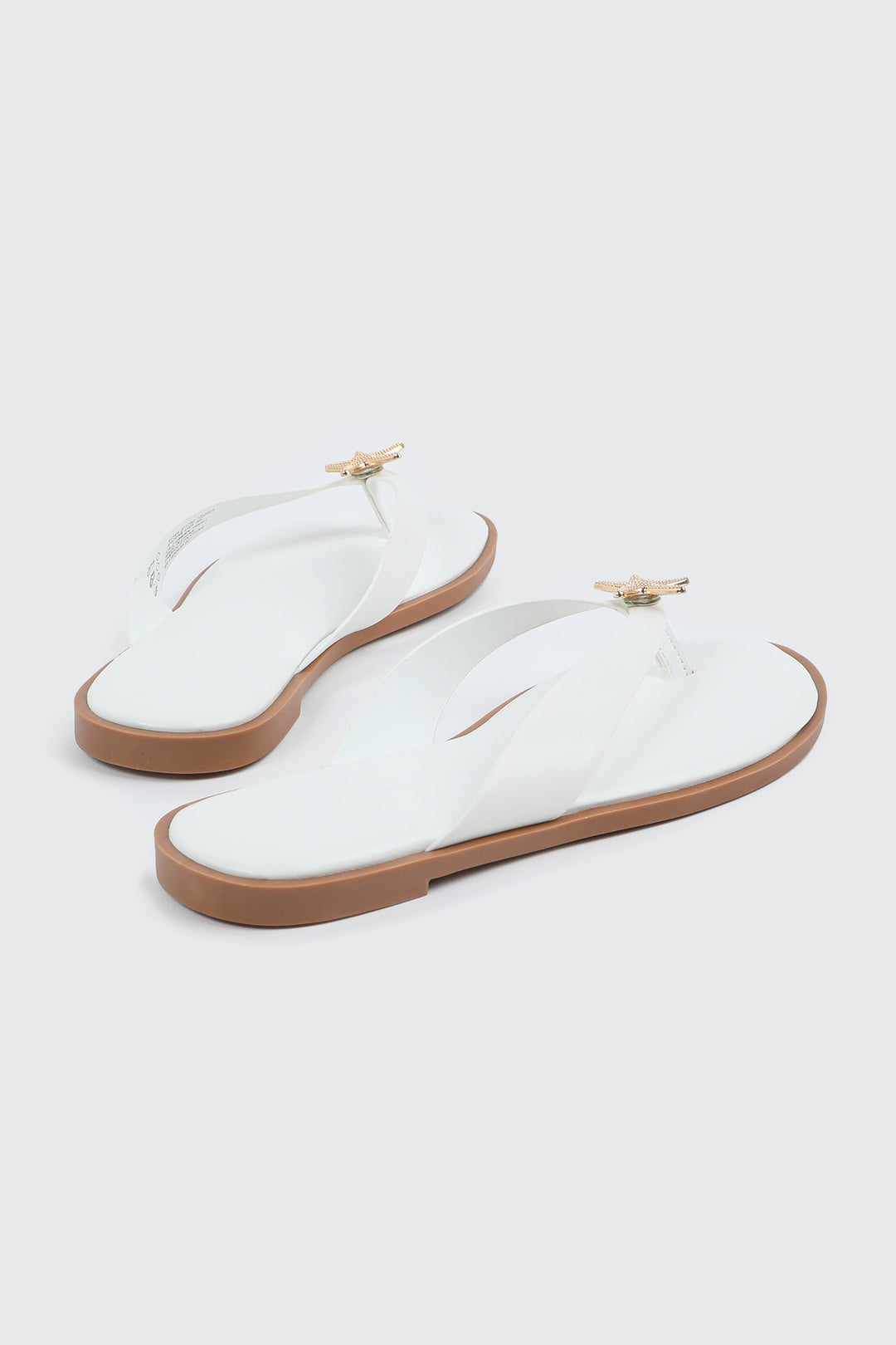 V-Strap Sandals with Starfish Detail