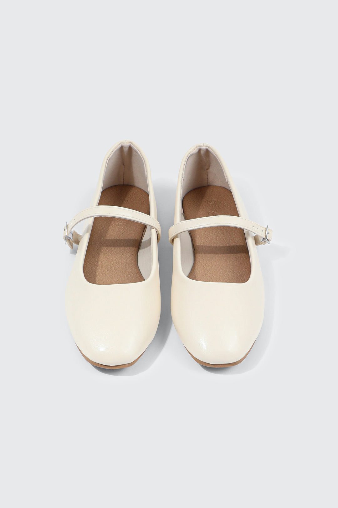 Square Toe Mary Jane Flats
