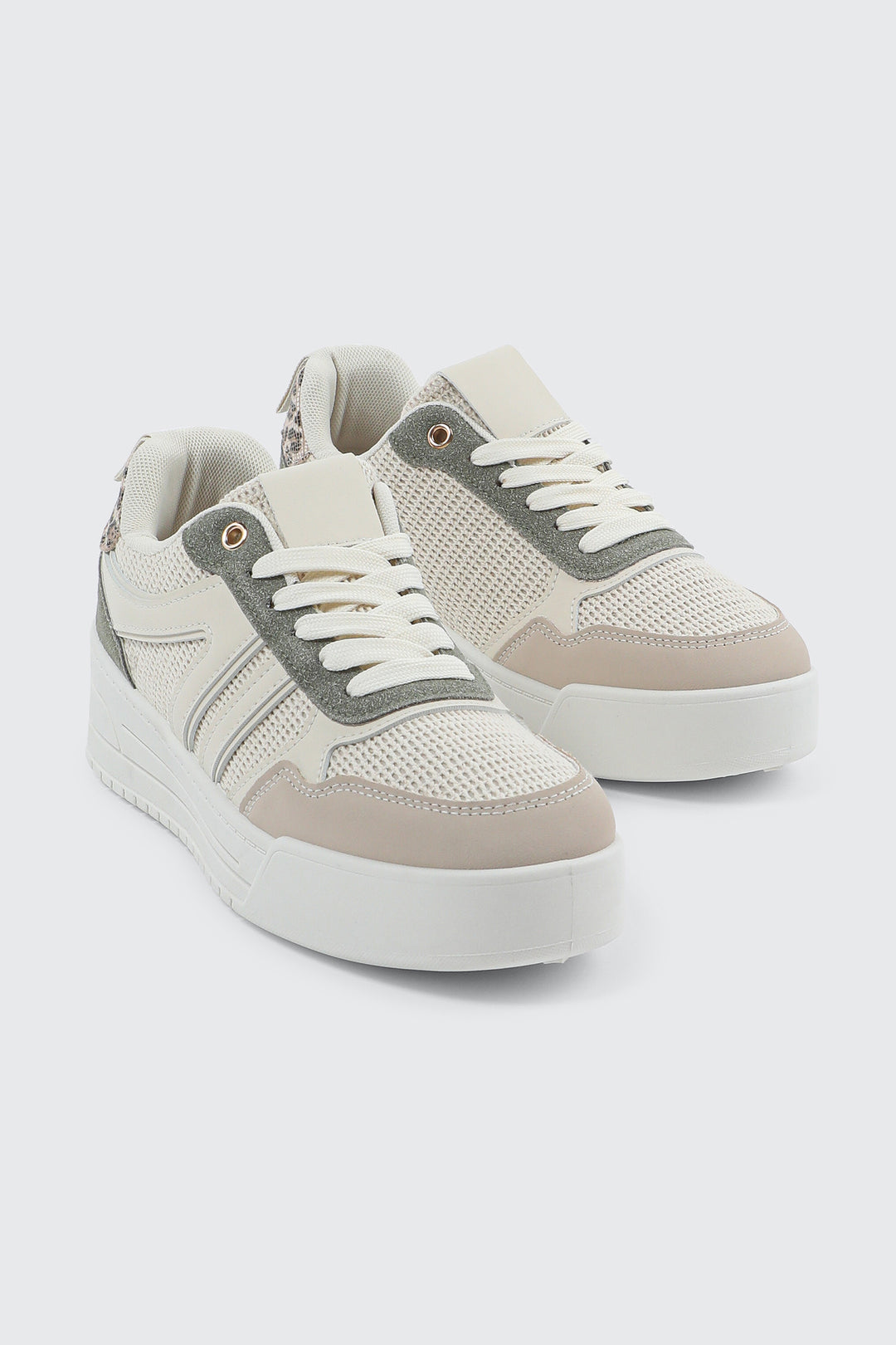 Platform Lace-Up Sneakers