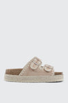 Double Buckle Espadrille Sandals