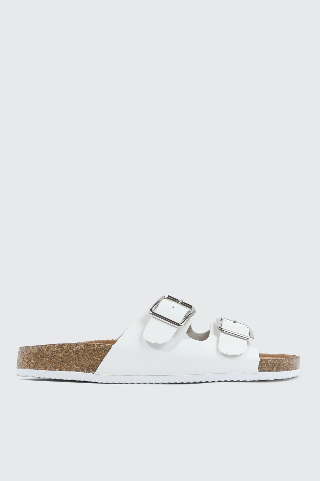 Double Buckle Slide Sandals