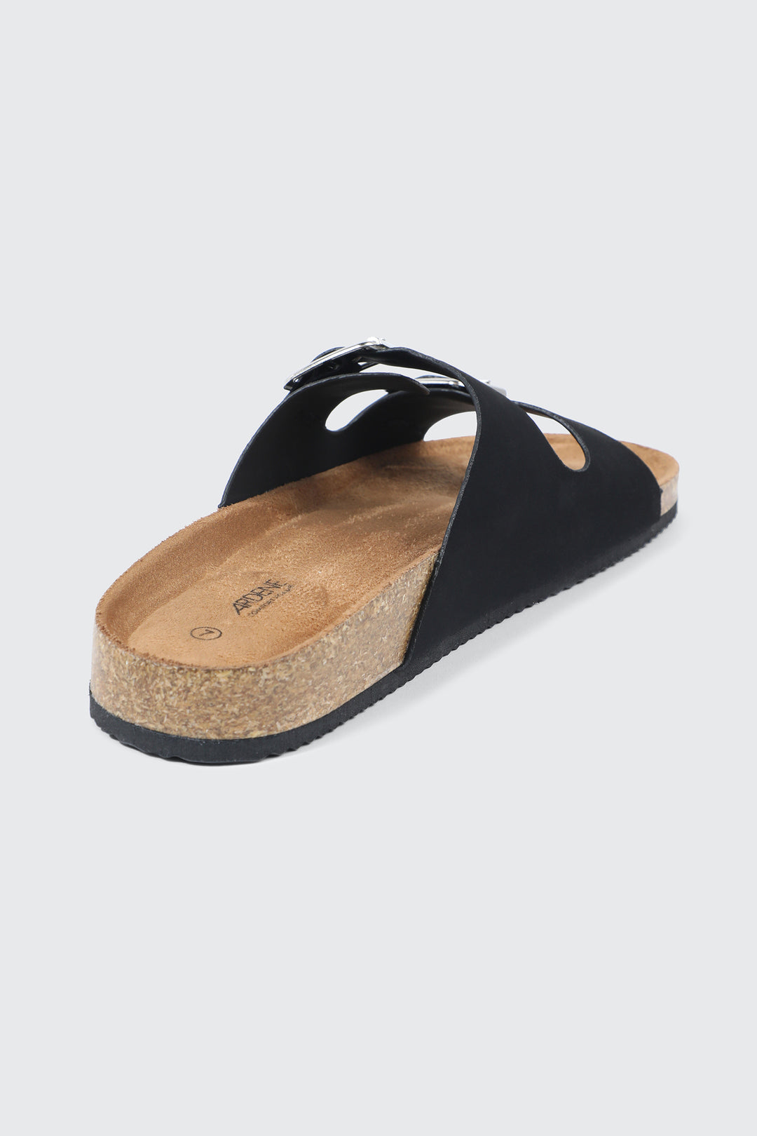 Double Buckle Slide Sandals