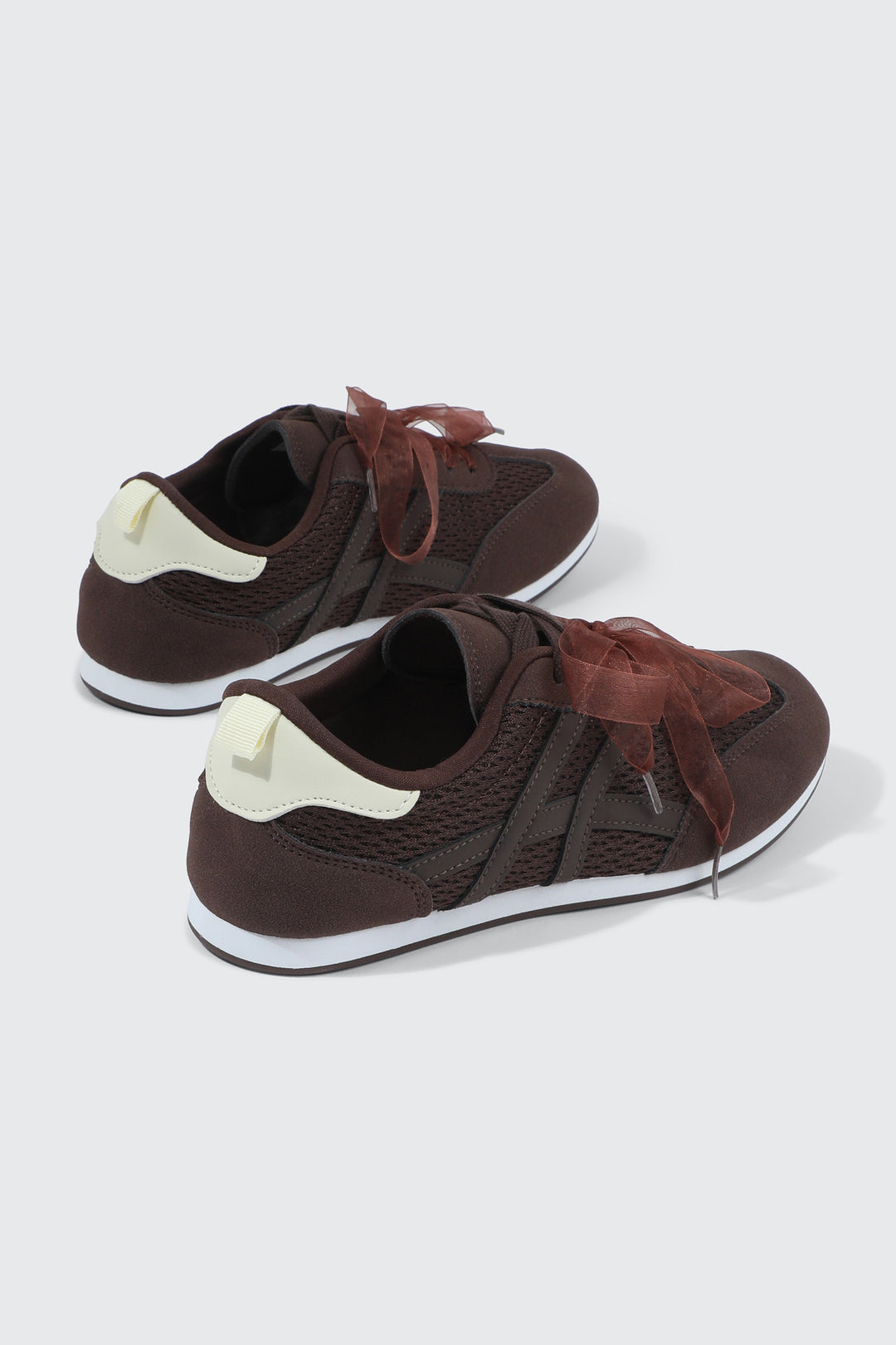 Faux Leather & Mesh Sneakers