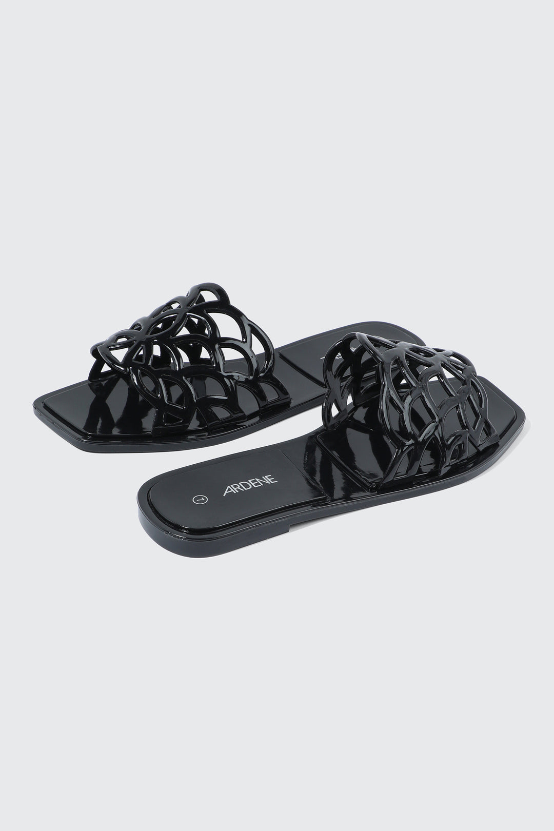 Square Toe Jelly Sandals