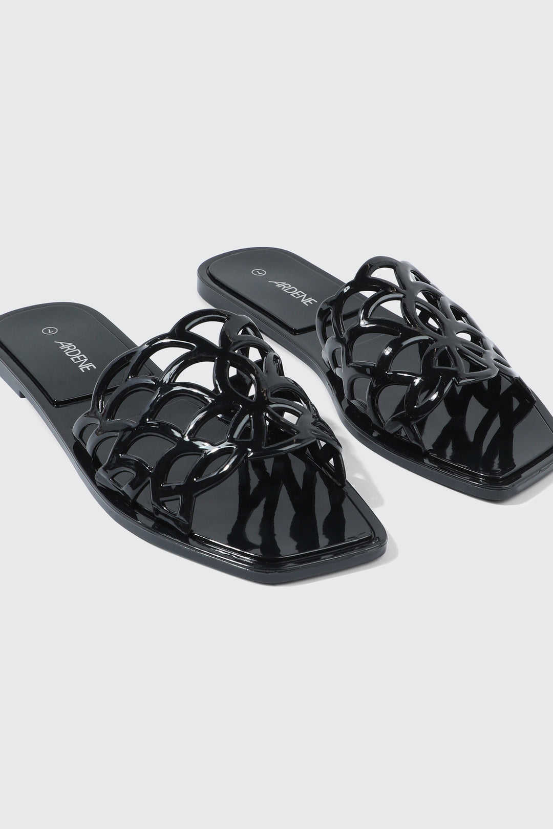 Square Toe Jelly Sandals
