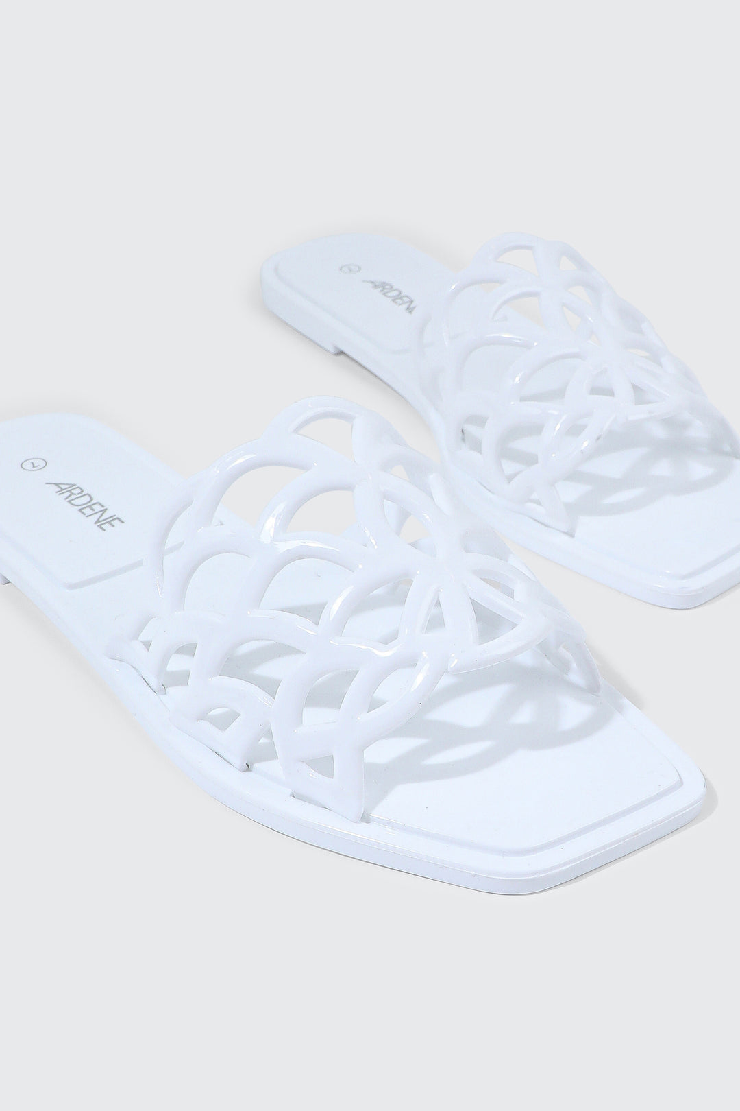 Square Toe Jelly Sandals