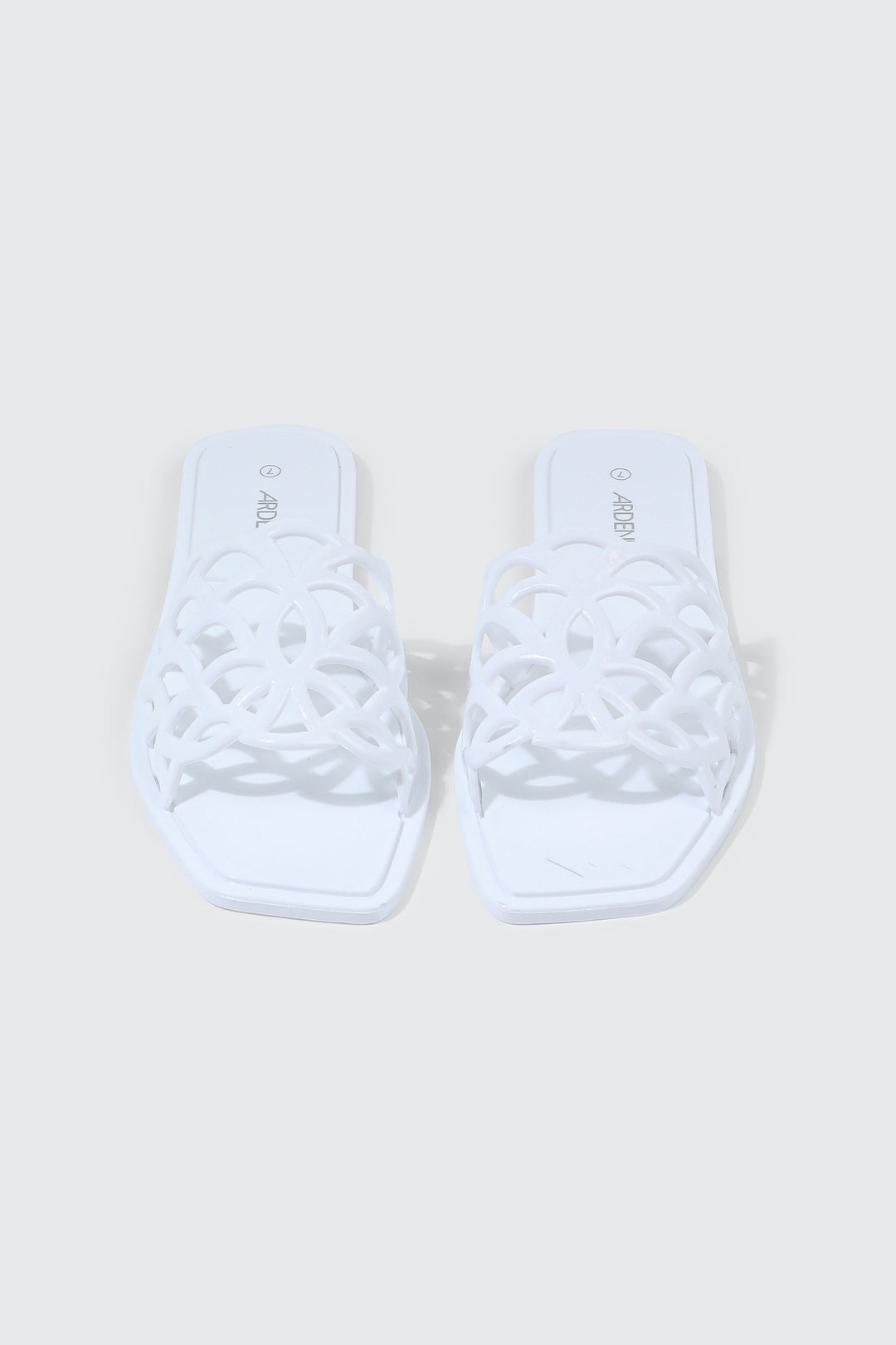 Square Toe Jelly Sandals